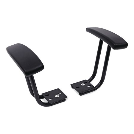 ALERA Fixed T-Arms for Chairs, Black, PK2 ALEIN49AKB10B